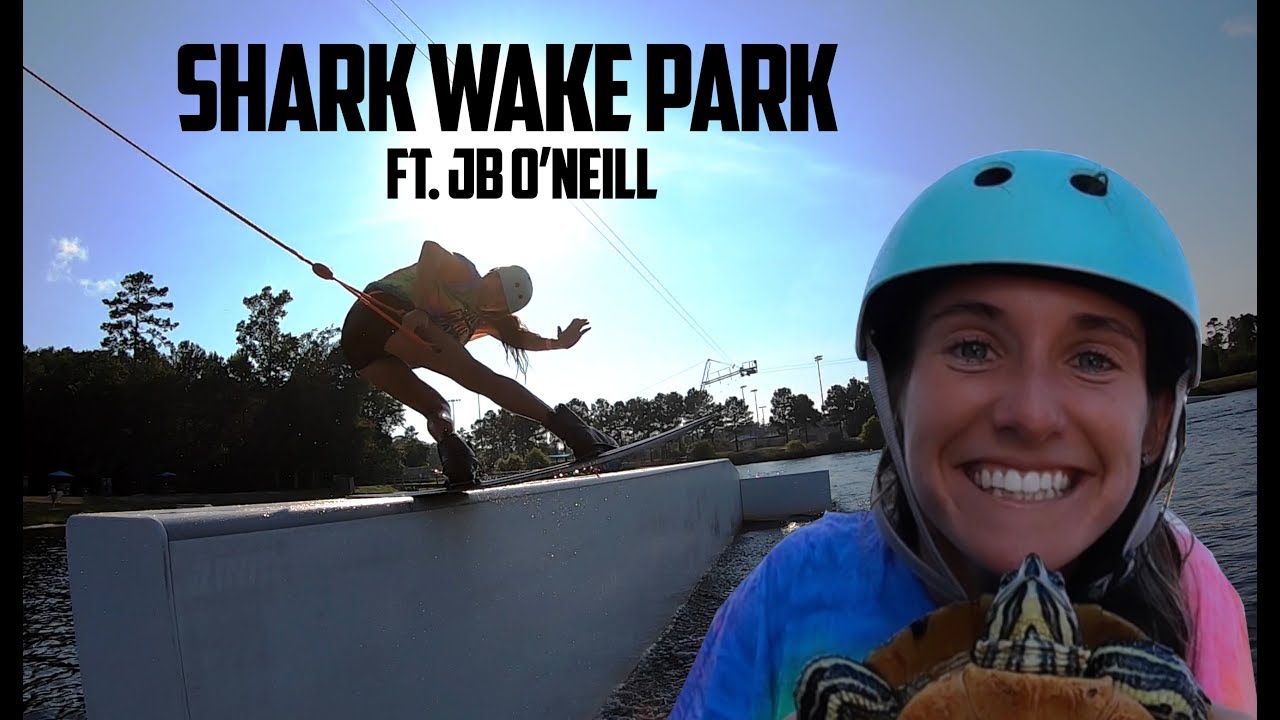 WAKEBOARDING THRILLS AND SPILLS AT SHARK WAKE PARK