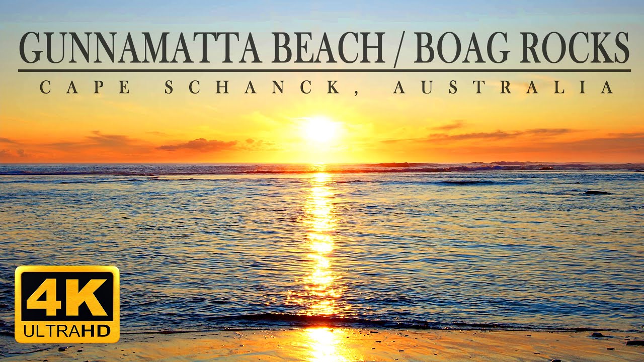 Sunset on Gunnamatta beach / Boag Rocks, Mornington Peninsula, Victoria, Australia