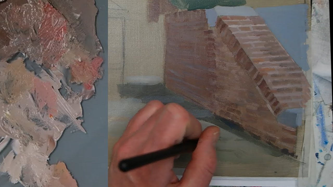 Kijkersvraag: stenen, voegen en bestrating schilderen met acrylverf. Stofuitdrukking