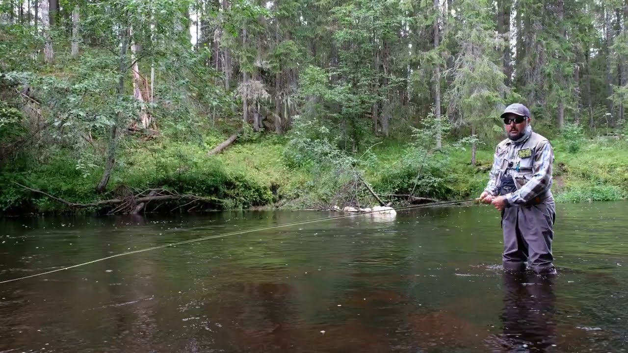 Маленький репортаж из Тверской области - ловим хариуса.