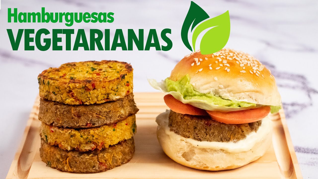HAMBURGUESAS VEGETARIANAS🥦 (hamburguesas de lentejas y garbanzos) | Sin huevo y sin harina