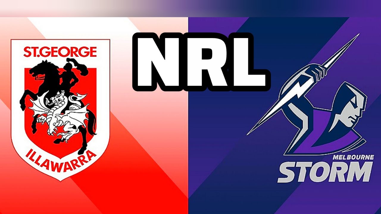 St.George Illawarra Dragons vs Melbourne Storm NRL Rugby round 2