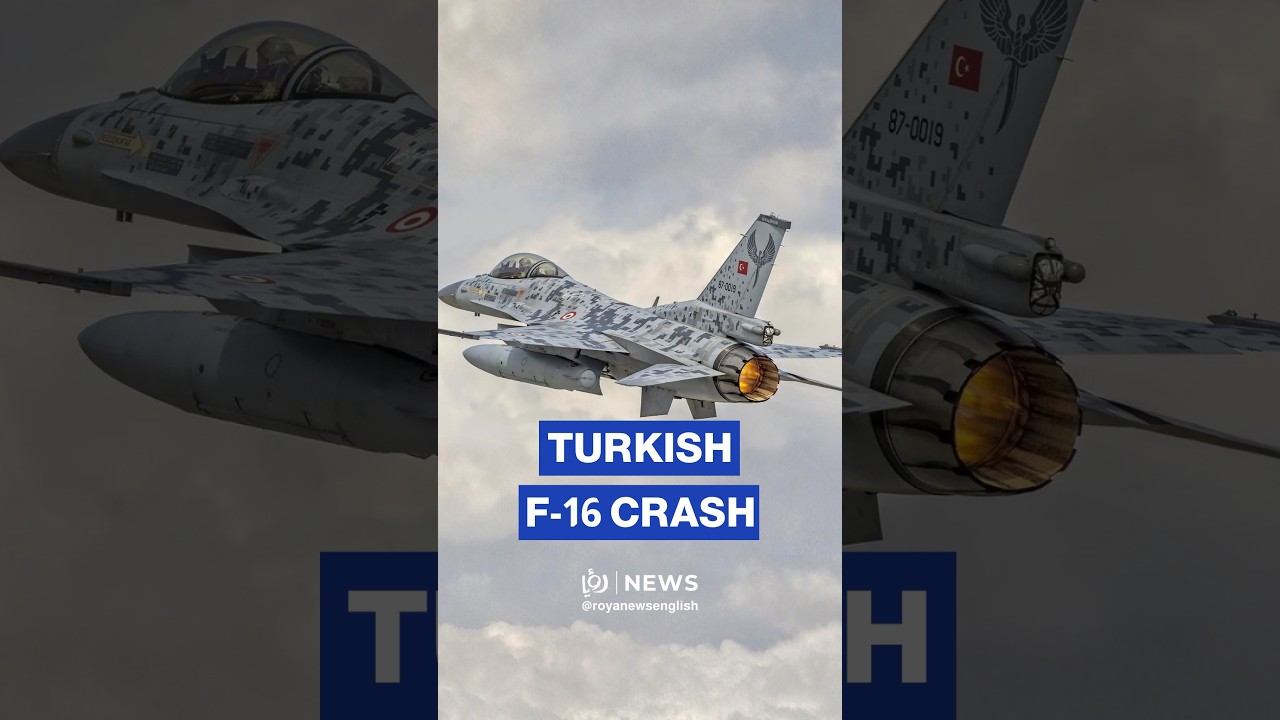 Turkish F-16 crashes during training flight, pilot ejects