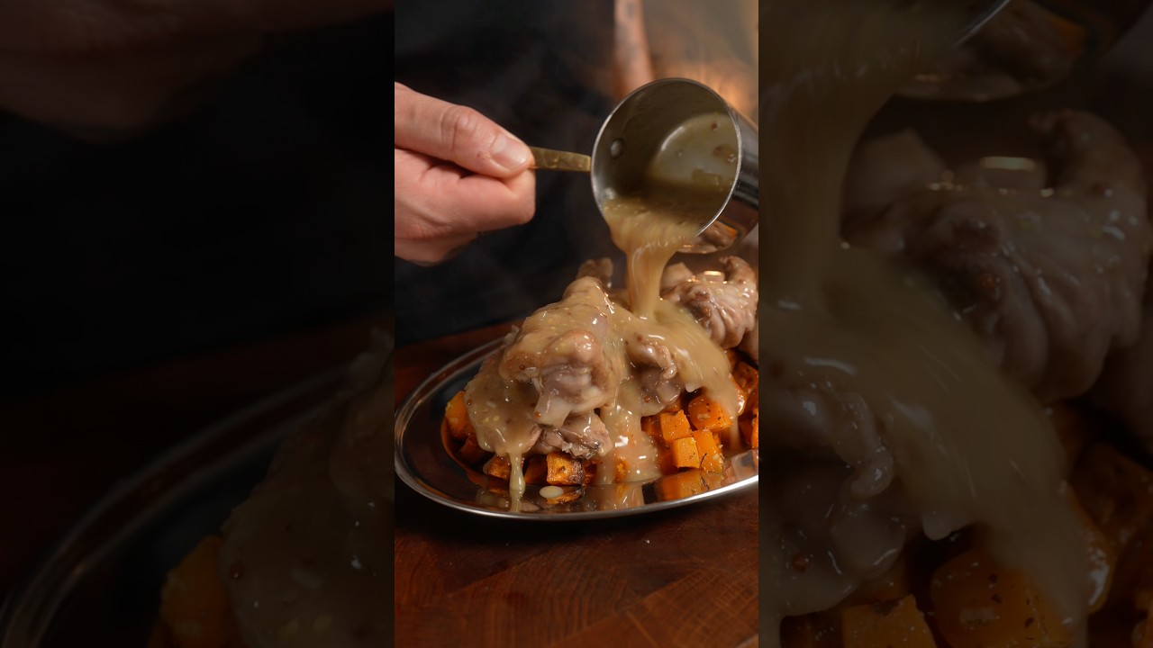 Lapin &agrave; la moutarde Butternut R&ocirc;ti ❤️&zwj;🔥🔪✨#recette #cuisine #lapin #chef #food