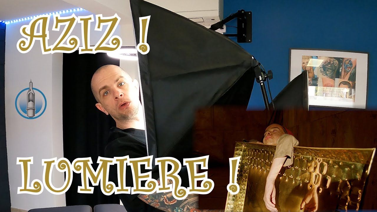 Aziz ! Lumière ! Le set up éclairage LED de notre boutique tattoo