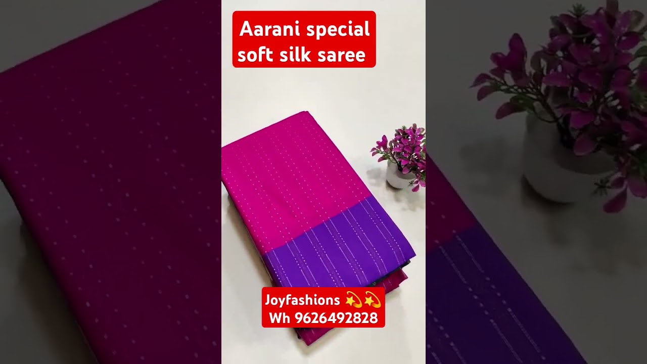 Joyfashions DM for orders 🙋 offer price 950+shipping ONLY aarani special soft silk saree available