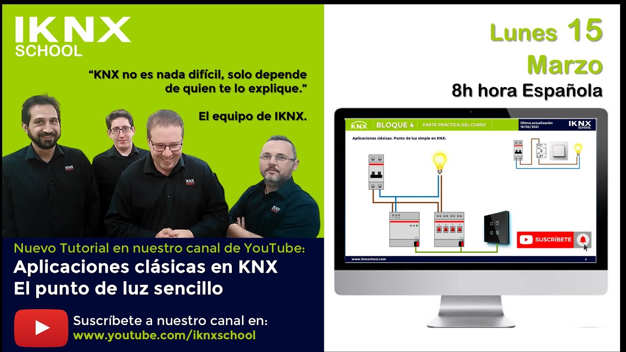 TIPS KNX Nº156. Aplicaciones clásicas en instalaciones. El punto de luz sencillo.