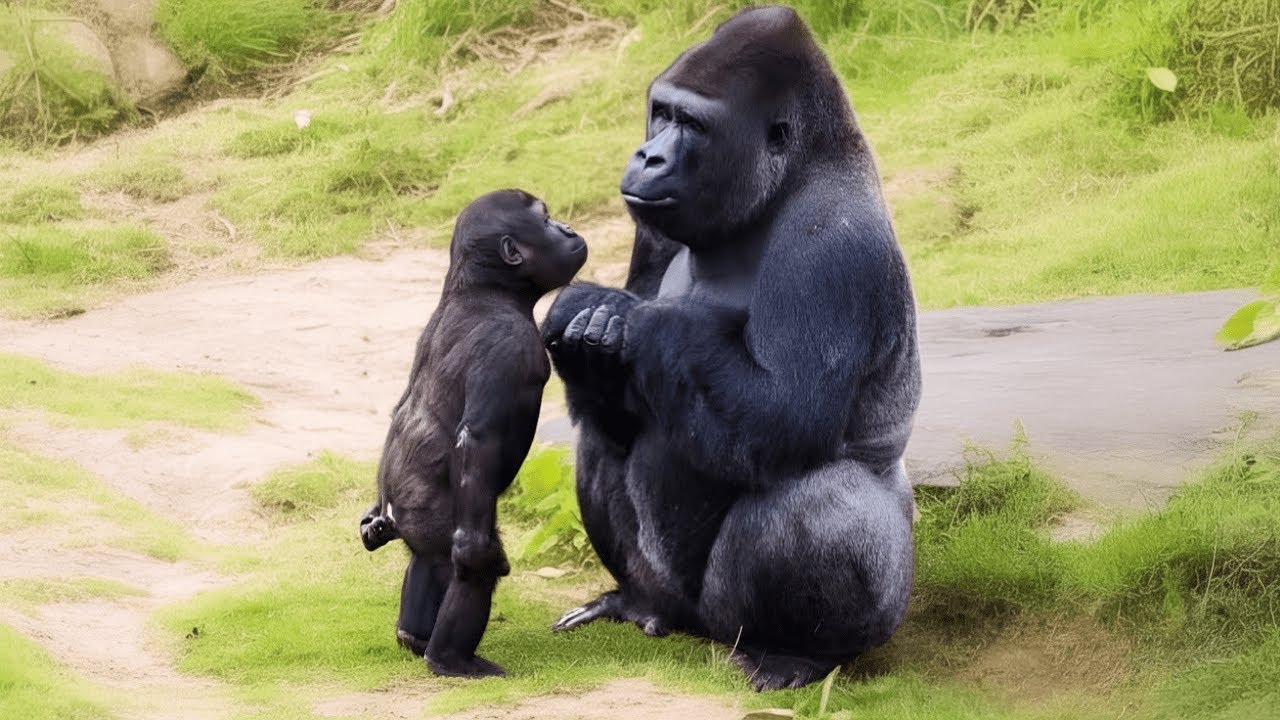 Le bébé gorille fixait sa mère, quand le gardien a compris pourquoi, il a appelé le vétérinaire