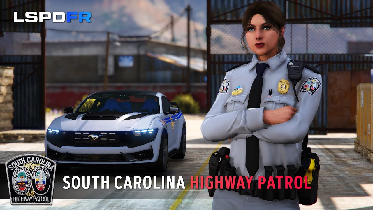 Ford Mustang Dark Horse Patrol | South Carolina State Trooper | GTA5 LSPDFR