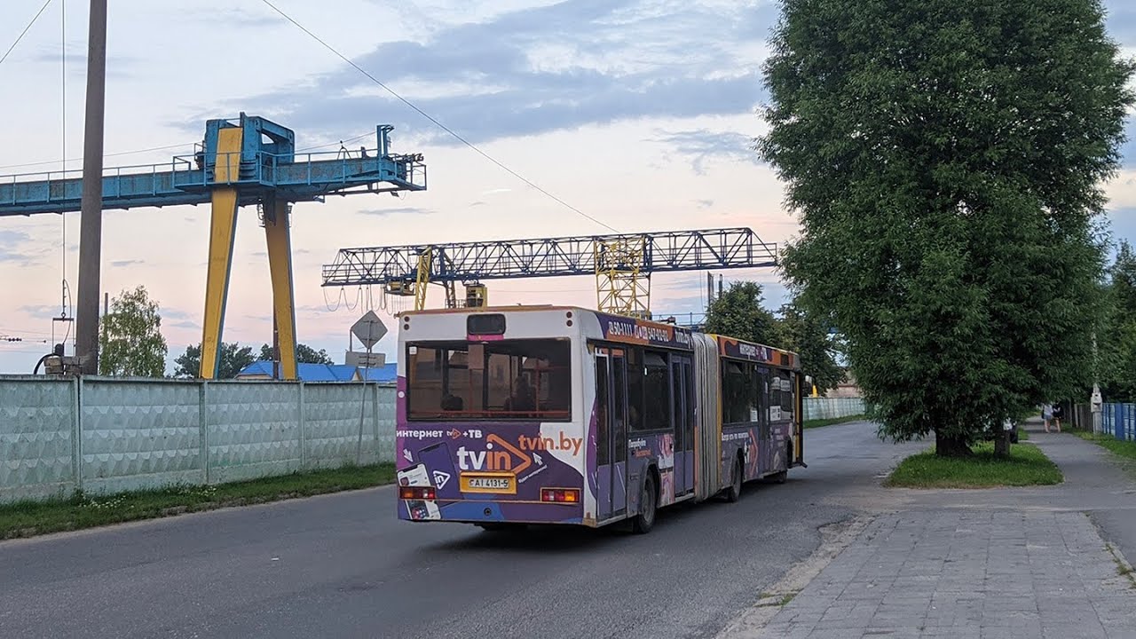 Молодечно. Поездка в автобусе МАЗ-105.465, Г/№ AI 4131-5, маршрут №10 (03.04.2022)