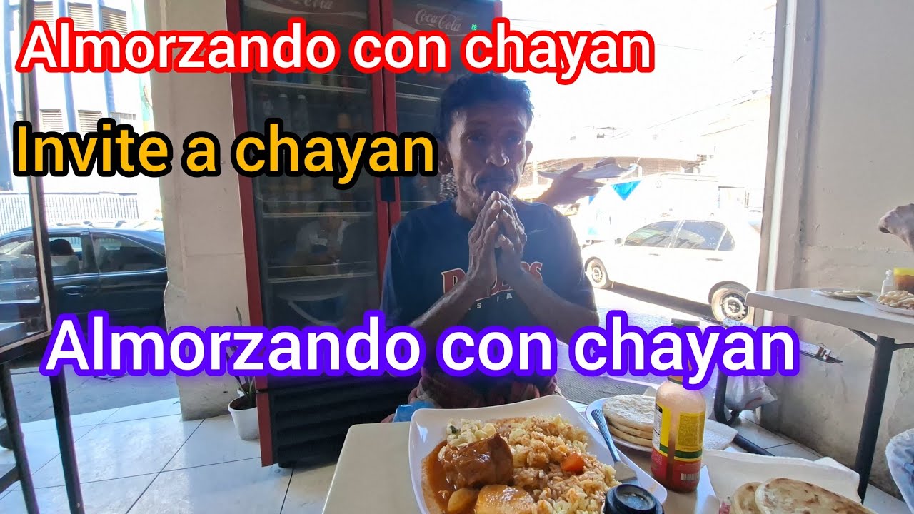 FUIMOS ALMORZAR CARNE GUISADA CON chayan🇸🇻😎