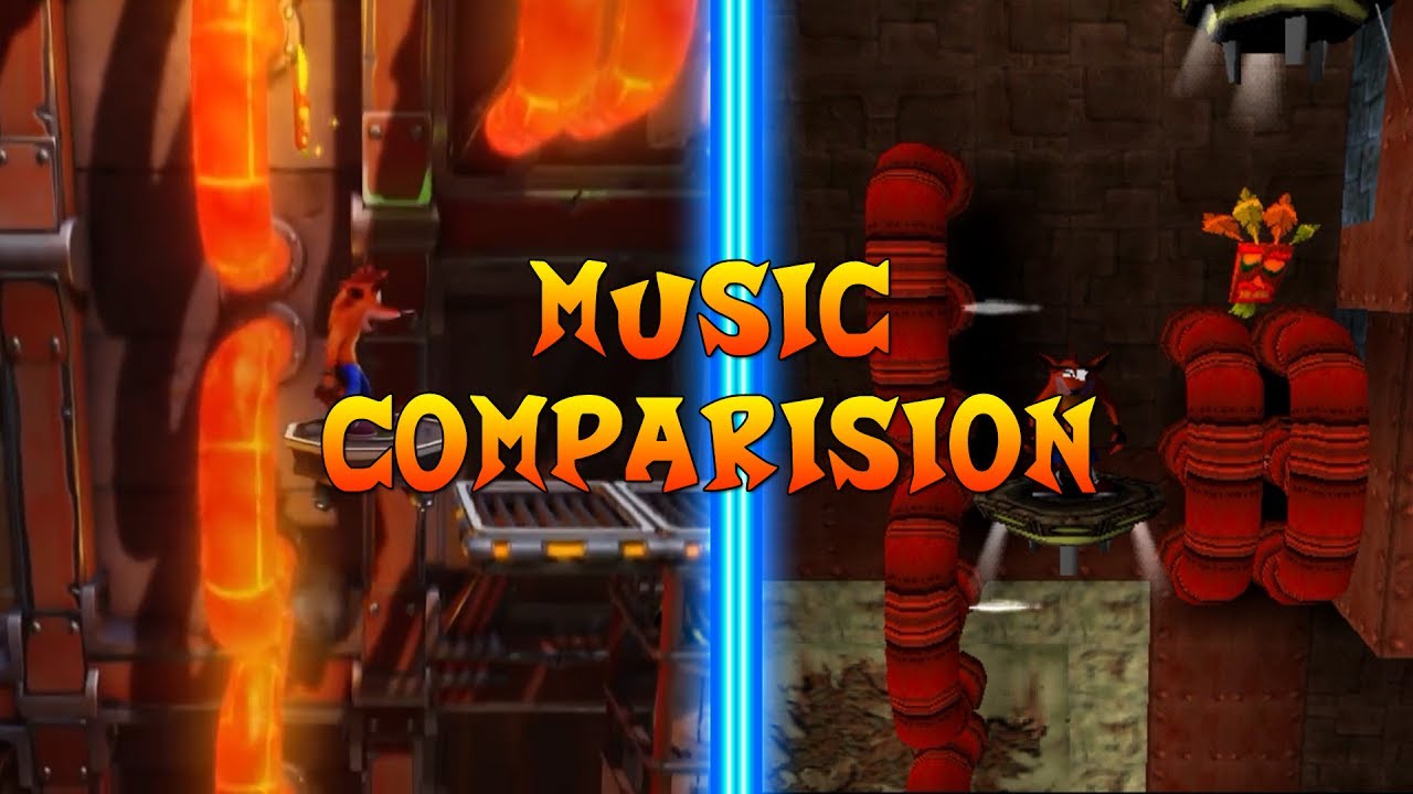 Heavy Machinery - Castle Machinery | Music Comparison | N-Sane Triogy vs Crash Bandicoot (PS One)