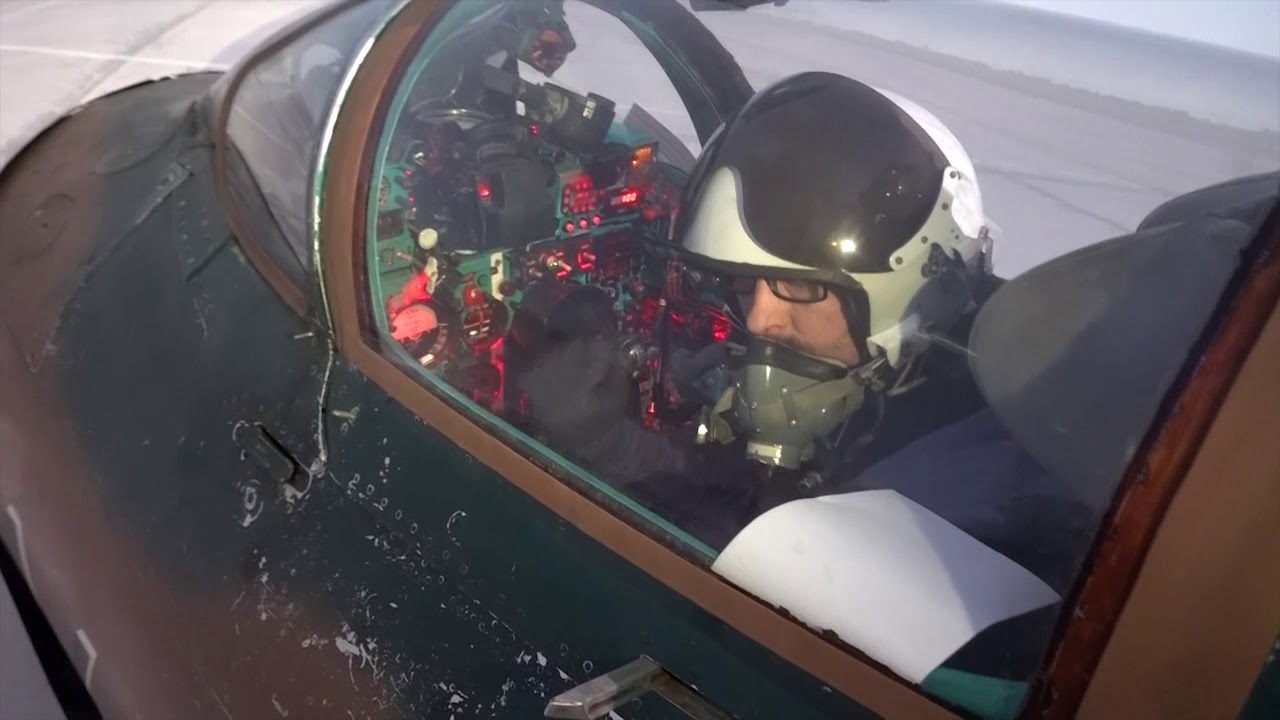 Simulátor MIG-21 Petra Bílého, vyrobený z bojové stíhačky.