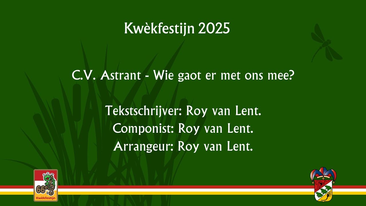 38. C.V. Astrant - Wie gaot er met ons mee? - 2025