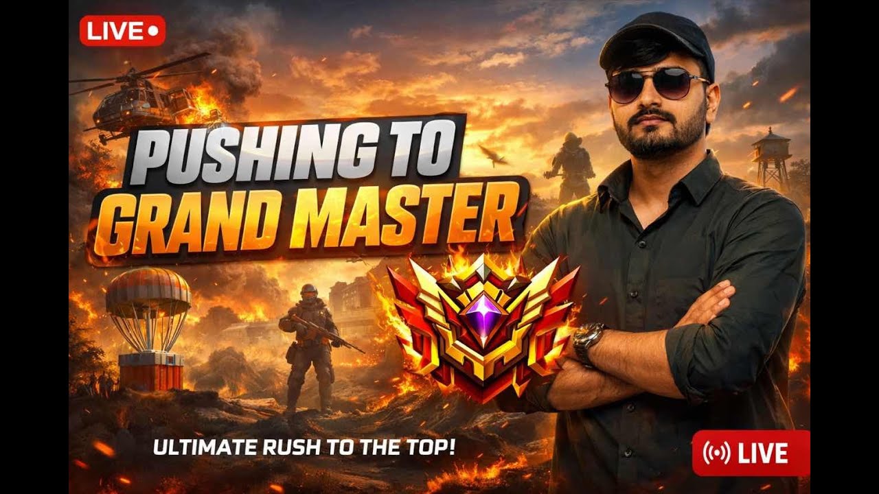 FREE FIRE LIVE 🔴 | Grand Master Push Today 💥