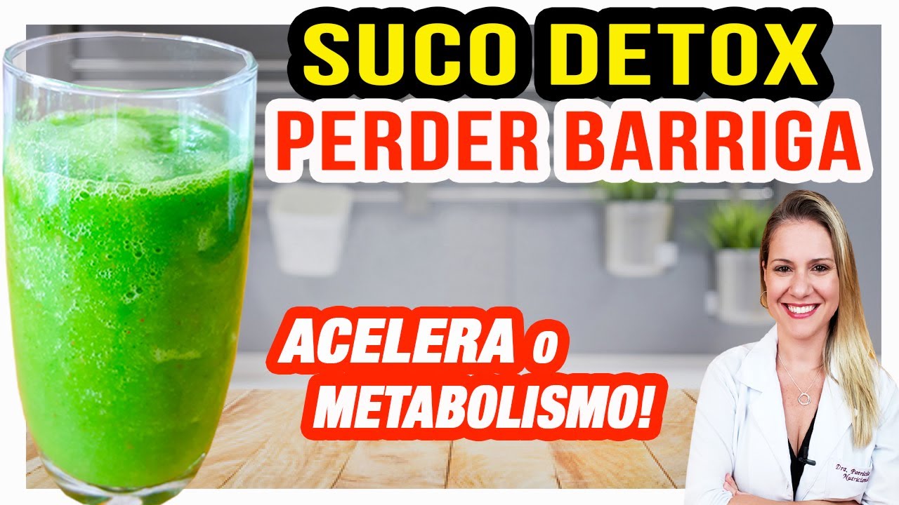 Receita de Suco Detox para Perder Barriga [DESINCHAR E METABOLISMO]