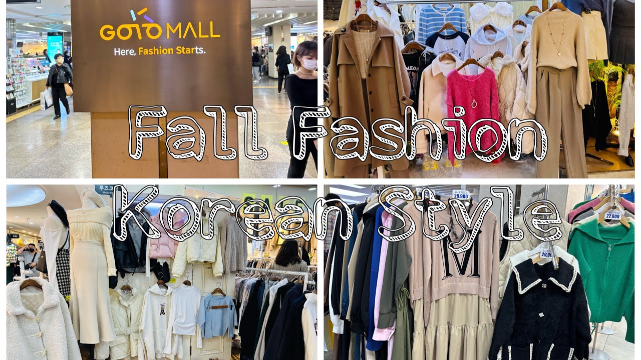 Walking Tour in Gangnam Underground Shopping Center/ Goto Mall/ Fall Season Sale/Korean Fashion