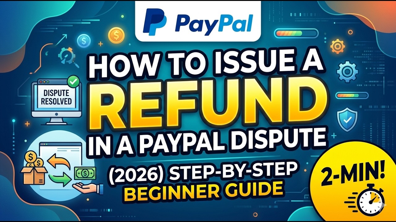 How to Issue a Refund in a PayPal Dispute 2026 Step by Step Beginner Guide 2 Min