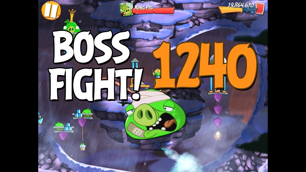 Angry Birds 2 Boss Fight 177! King Pig Level 1240 Walkthrough - iOS, Android