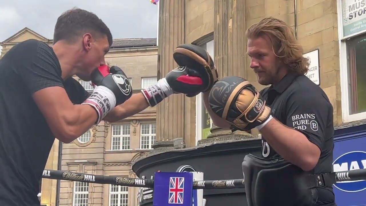BEST PROSPECT & BEST HAIR IN THE GAME - PAT McCORMACK DESTROYS THE PADS WITH BEN DAVISON / WORKOUT