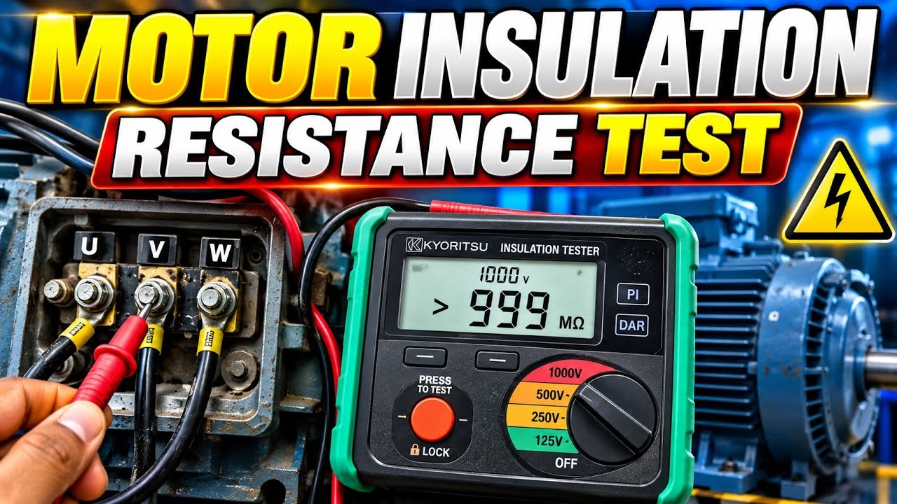 How to Check Motor Insulation Resistance with Megger Explain | Motor को Megger से चैक कैसे करते है ?
