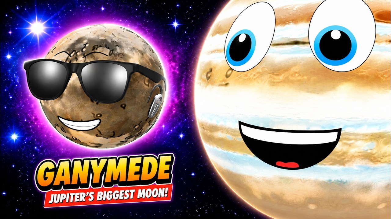 Ganymede – Jupiter’s Moon! Solar System Videos for Kids. Kids Educational Videos