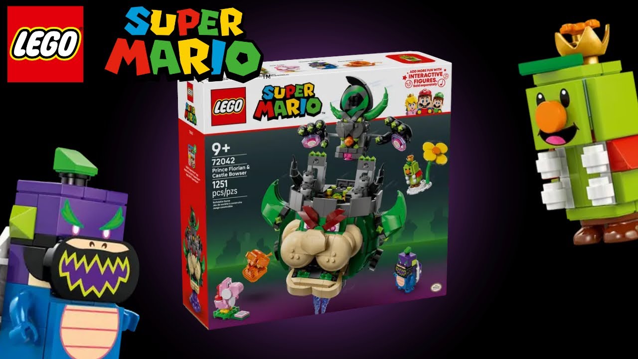 8-Min Speed Build | LEGO Super Mario 72042 Prince Florian & Castle Bowser