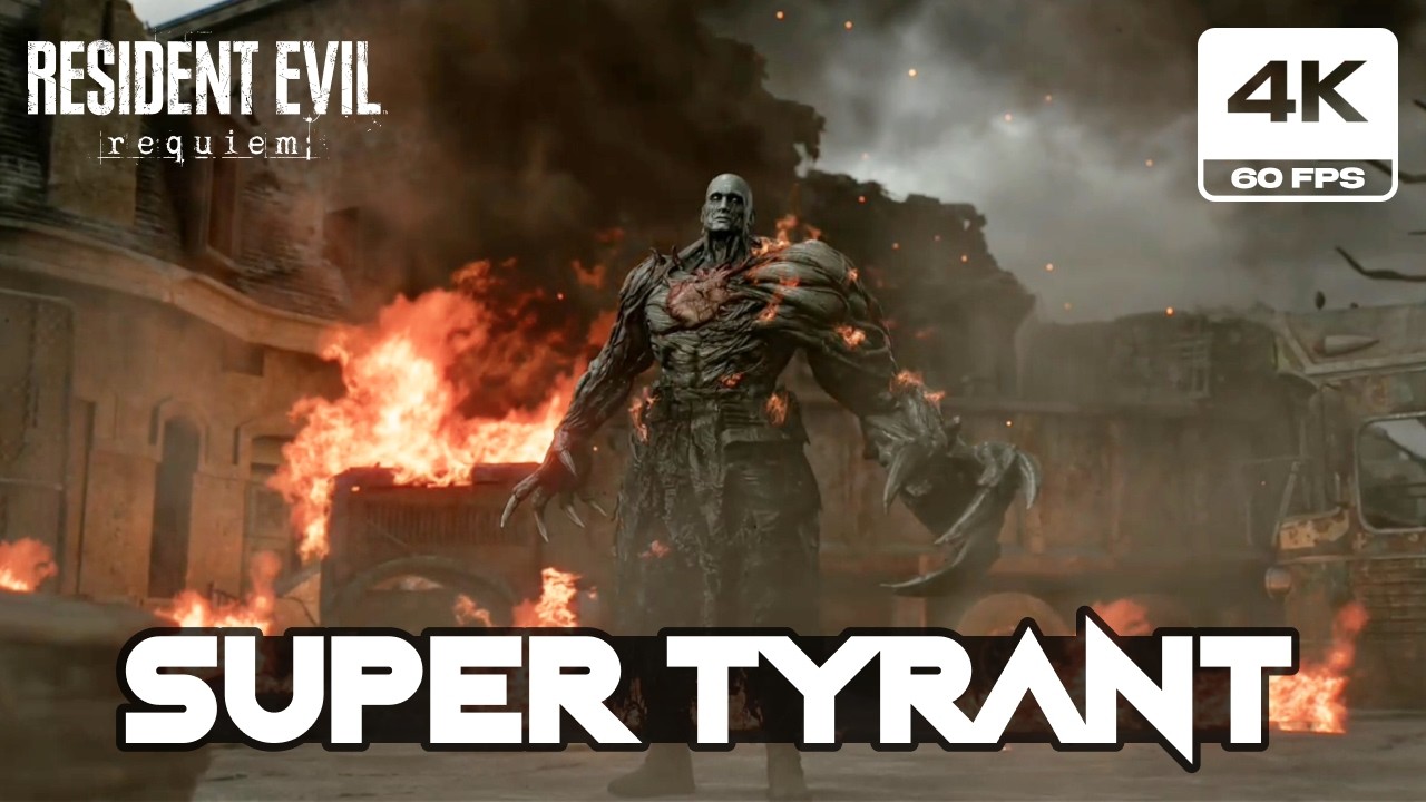 Resident Evil 9 Requiem - Super Tyrant Boss Fight (PS5 Pro 4K 60FPS)