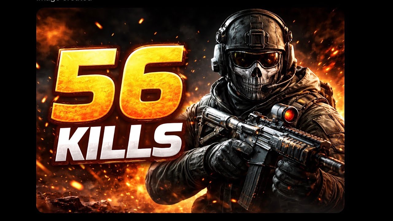 I killed 56 players in cod ranked match