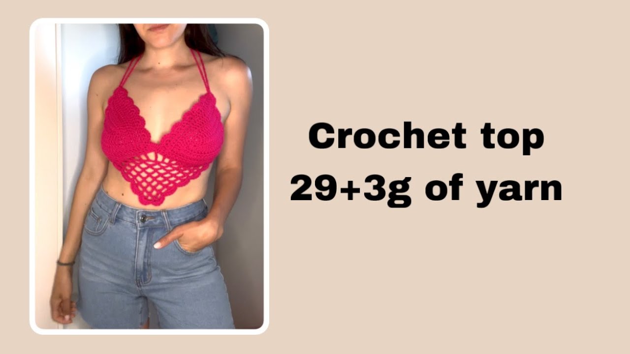 Crochet top mesh triangle