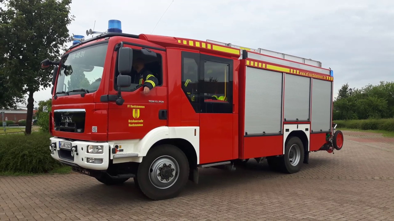 [Brand Geruch] HLF 20/16, ELW1 und LF 10 auf Einsatzfahrt