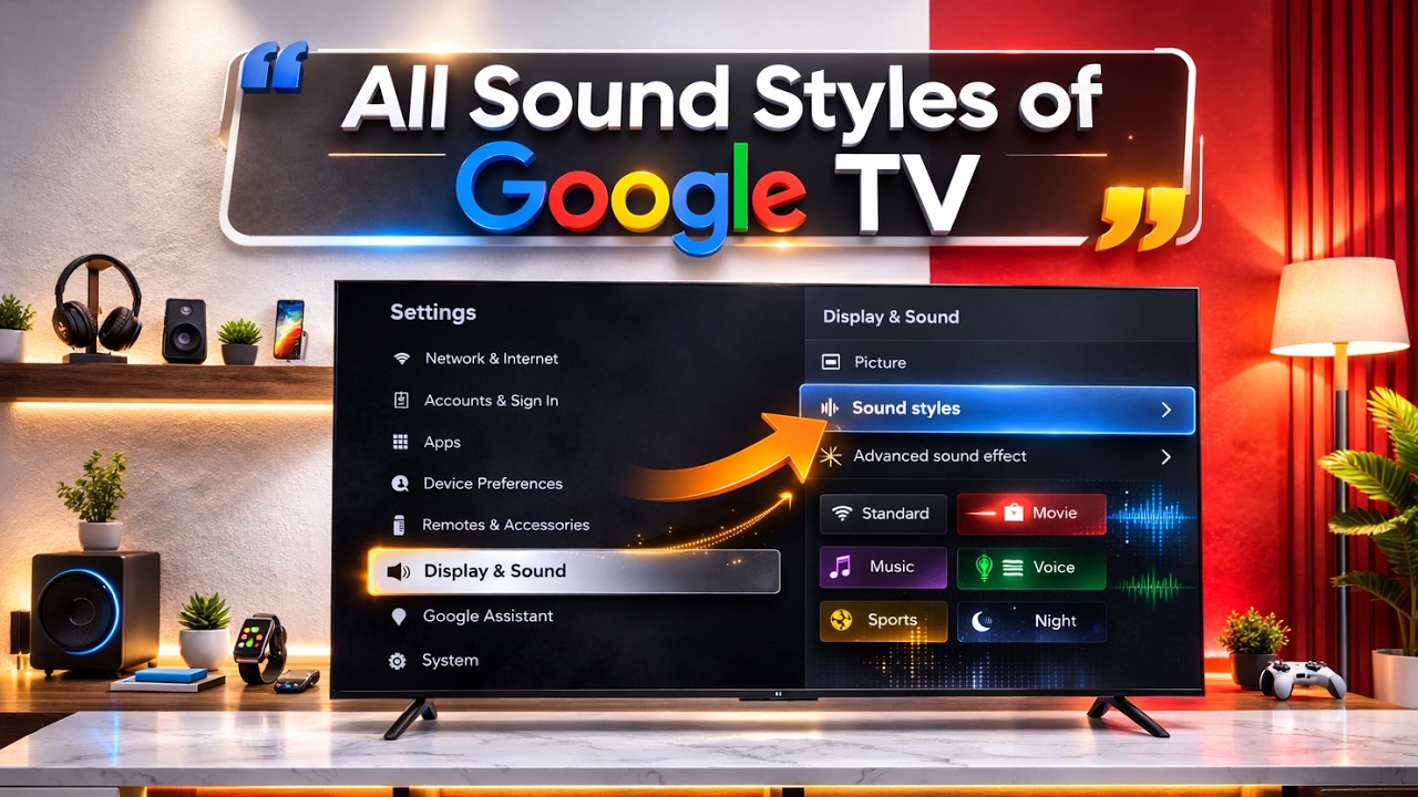 All Google TV Sound Styles | Best Sound Settings for Your TV | Increase TV Audio Quality
