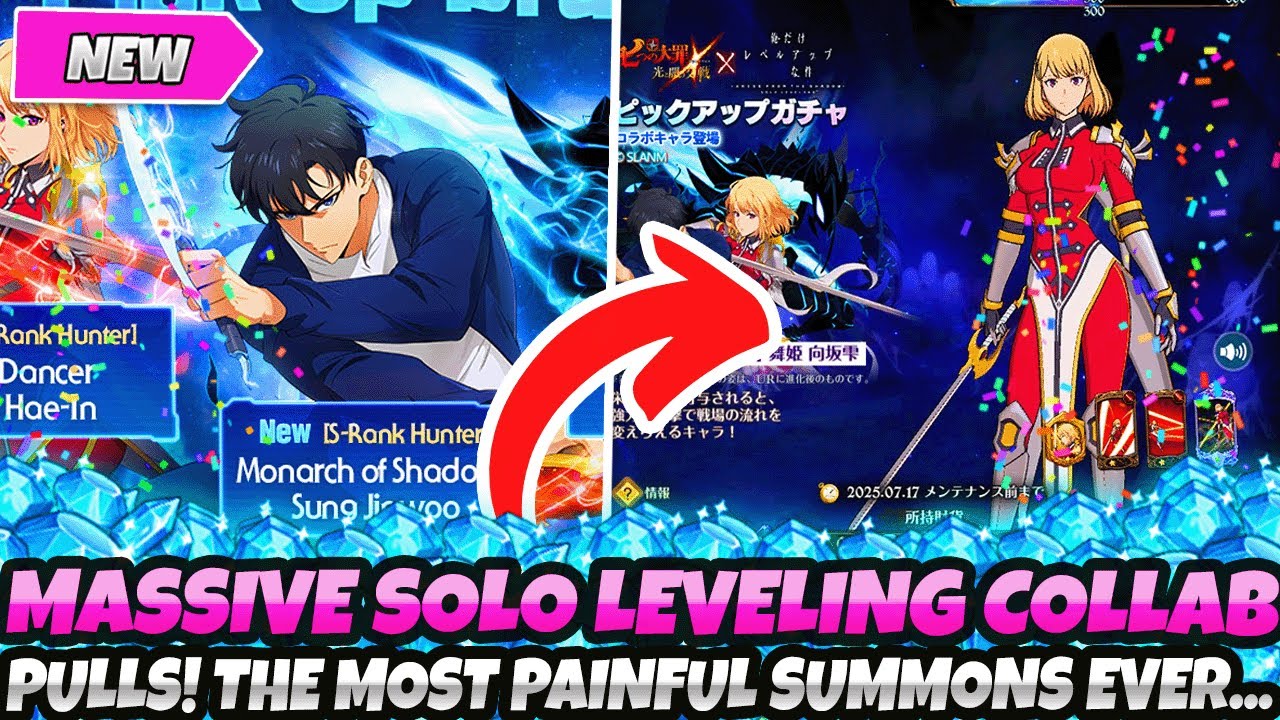 *FIRST EVER MASSIVE SOLO LEVELING COLLAB SUMMONS!* THE MOST PAINFUL PULLS EVER... (7DS Grand Cross