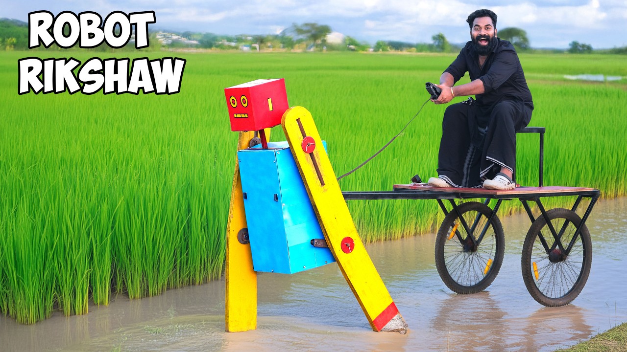 Cart Pulling Robot | ഉന്തുവണ്ടി വലിക്കുന്ന റോബോട്ട് | M4 Tech |