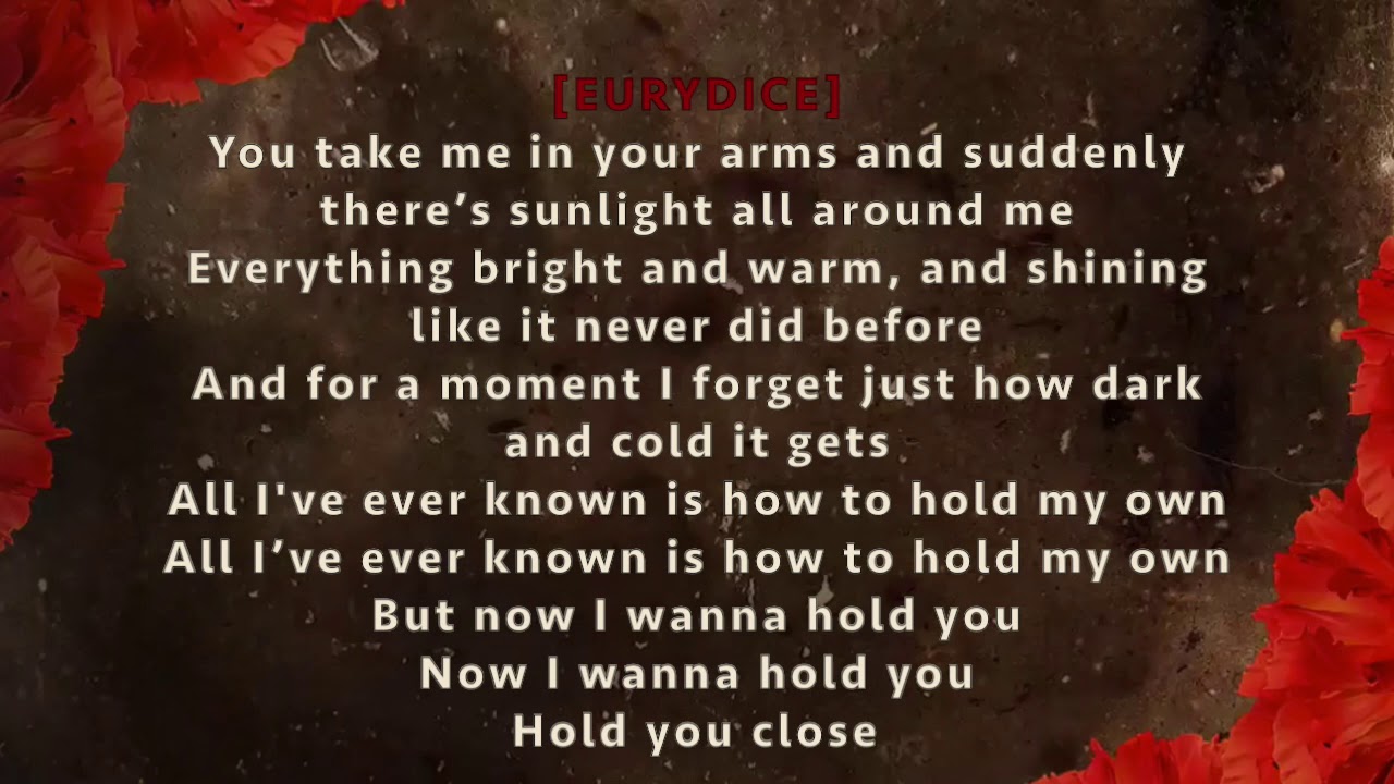 Hadestown Original Broadway Cast - All I've Ever Known - Lyrics