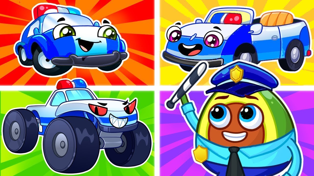 🚔 Yes! Police Monster Truck! 🤩✨ Kids' Songs and Nursery Rhymes | Pit & Penny Land