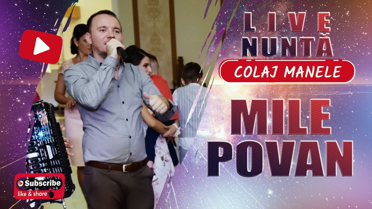 MILE POVAN - colaj manele (live nunta)