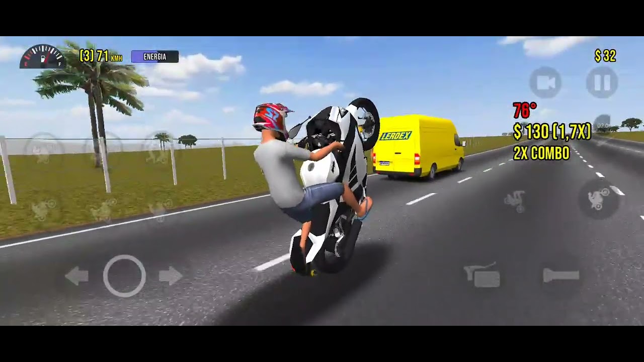 Grau de moto nova 😃 dei fuga de três polícia dei grau 🔥