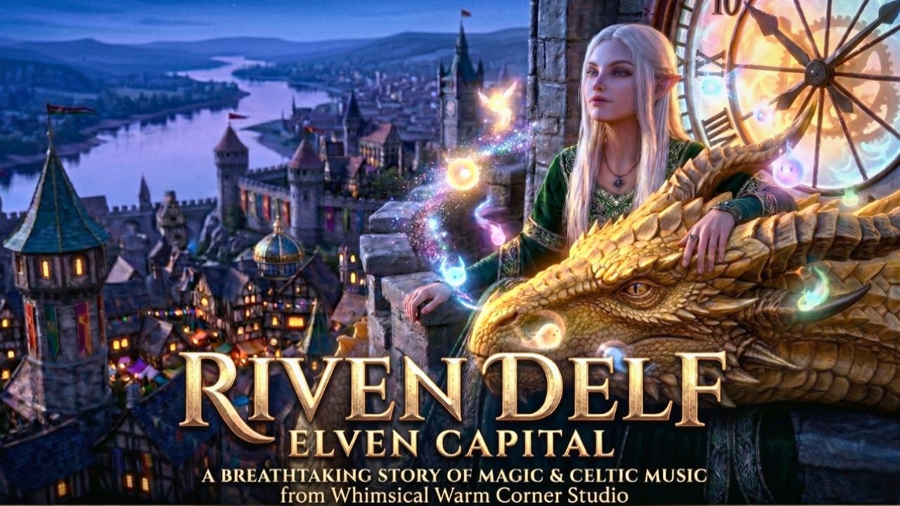 Rivendelf Elven Capital 🛡️ Calm Celtic Music | Relax & Study | Fantasy City Ambience