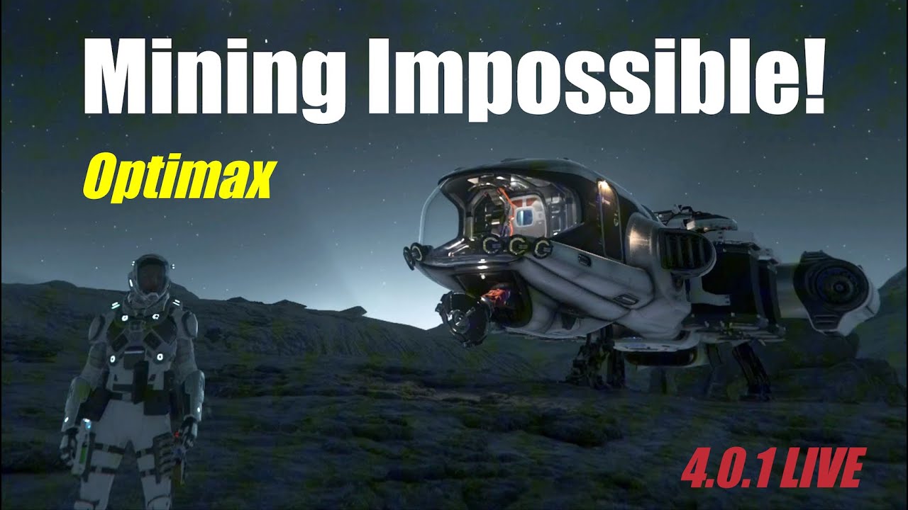Prospector Mining an Impossible Rock with the Optimax Gadget! - Star Citizen Gameplay
