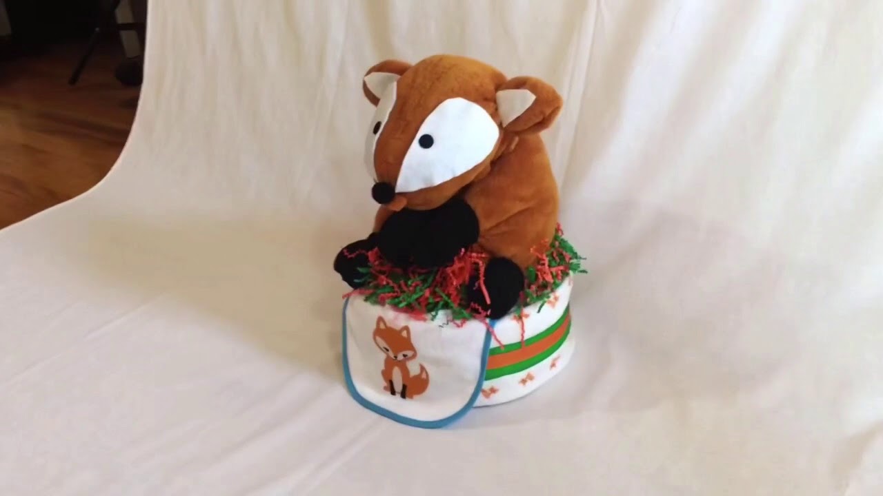 Washagami Fox Diaper Cake