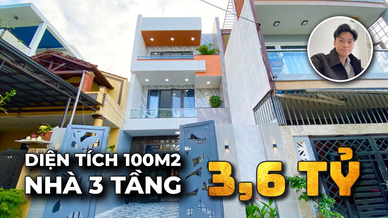 🔴 Review Nhà Đà Nẵng (598) | NHÀ DIỆN TÍCH 100M2 GIÁ RẺ, 3 TẦNG, 3 PHÒNG NGỦ | Giá 3,59 Tỷ