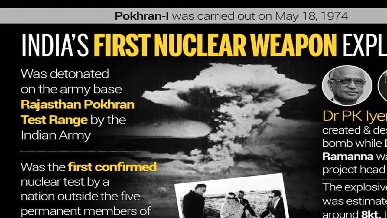 1974 AD India's First Nuclear Test