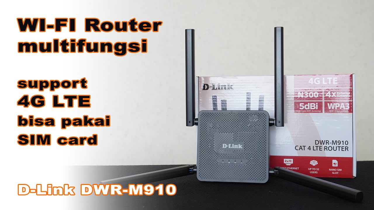 Wifi Router multifungsi, bisa dipasangin SIM card.. - D-Link DWR-M910