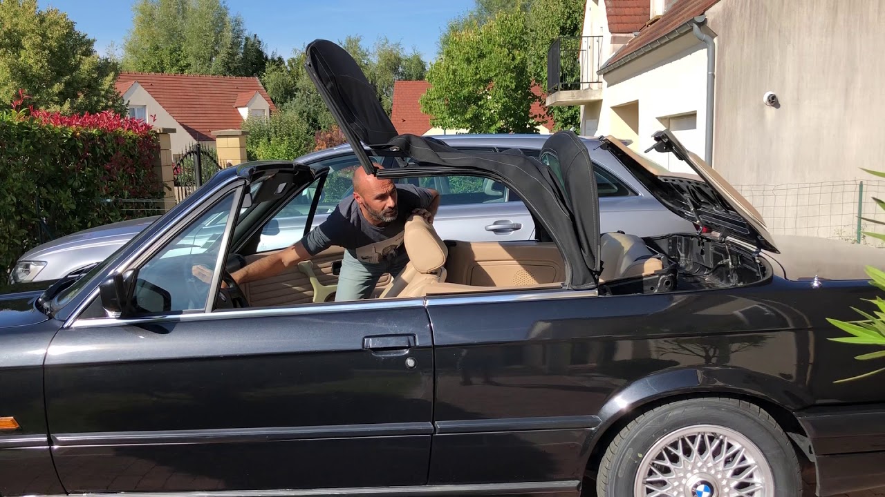 BMW E30 ouverture capote &eacute;lectrique 001
