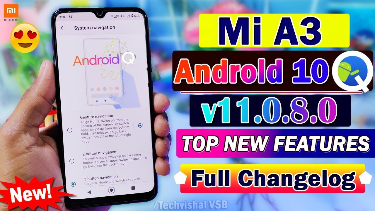 Mi A3 New Android 10 Update March | 12+ New TOP Features | Mi A3 v11.0.8.0 Update | Mi A3 Android 10