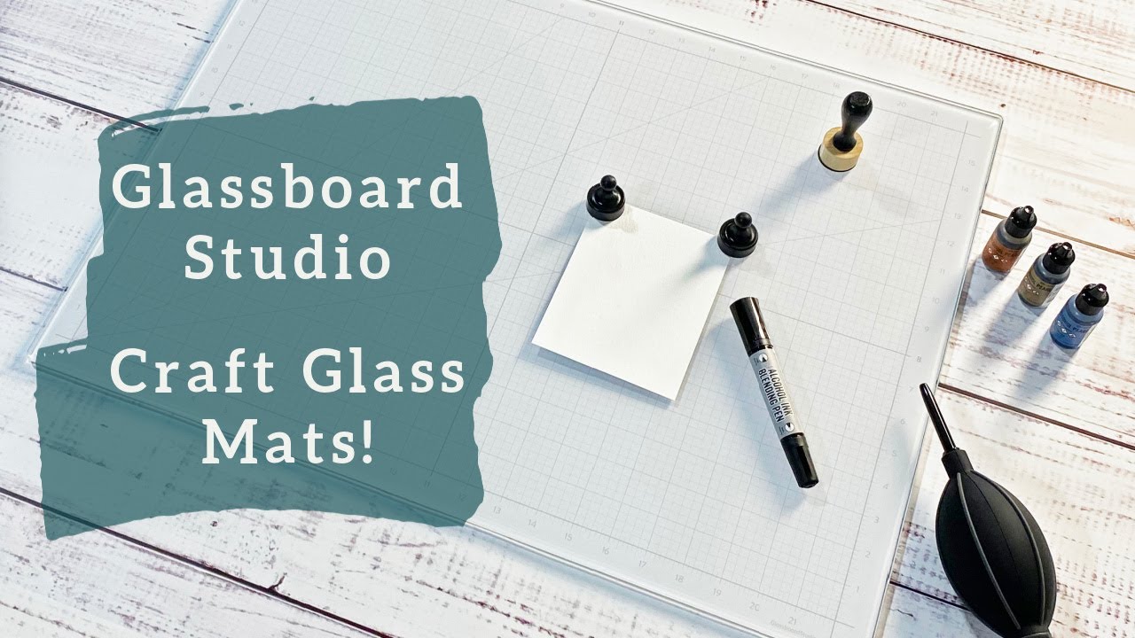 Стеклянный коврик GlassBoard Studio True White | Коврик для микс-медиа | Обзор и демонстрация | С...