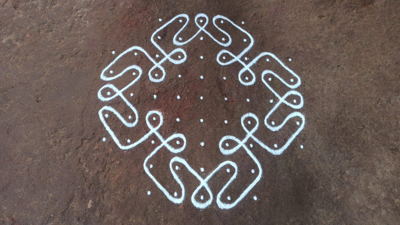 9 dots kambi kolam series episode 45 | traditional sikku kolam tutorial | SathyaSelva Arts
