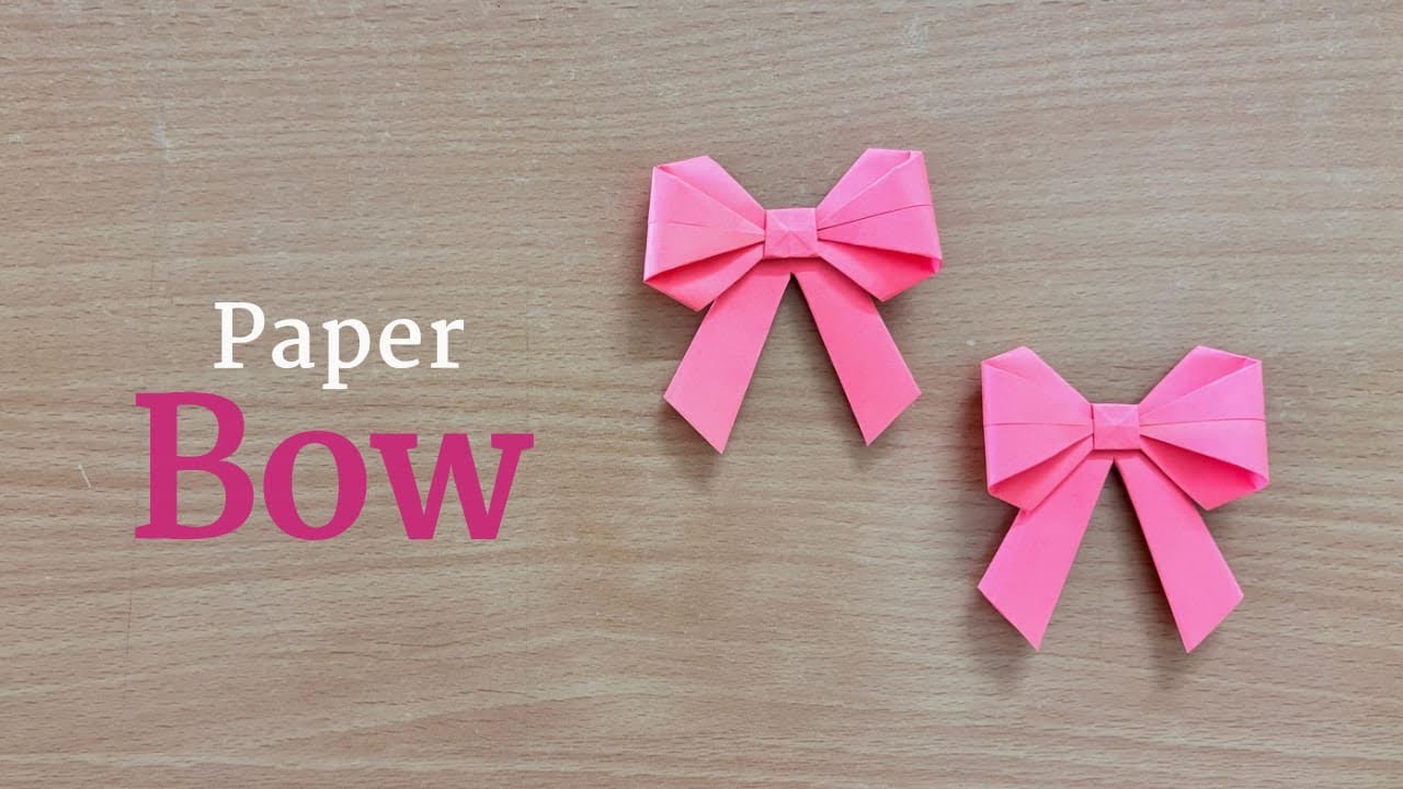How To Fold A Paper Bow. Easy Paper Bow. Gift Topper.