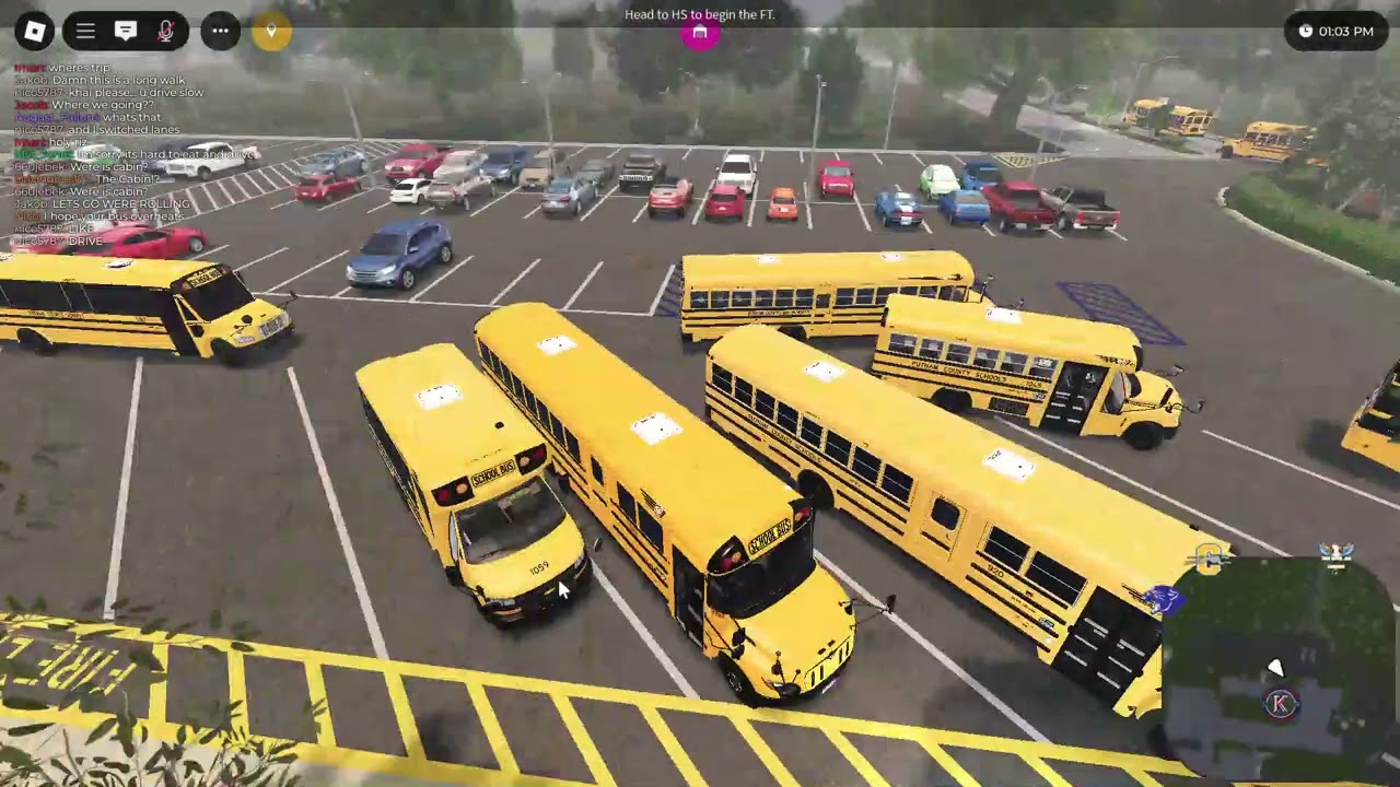 Driving 1153 for a field trip (🚌School Buses)
